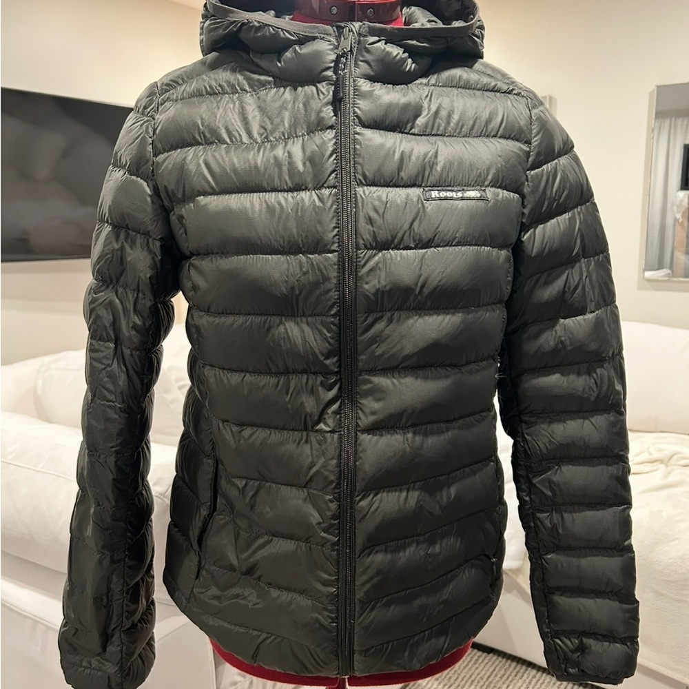 Roots Black Puffer Jacket